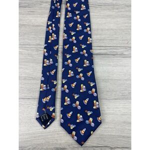 Etro Milano Blue Silk Tie Novelty Blocks & Cones Made in Italy